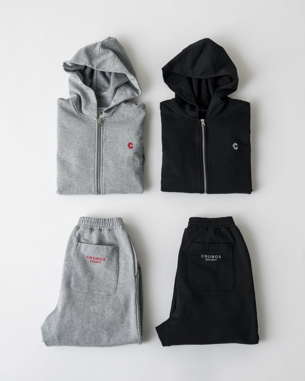 CRONOS WOMEN Smooth Relax Pants【BLACK】