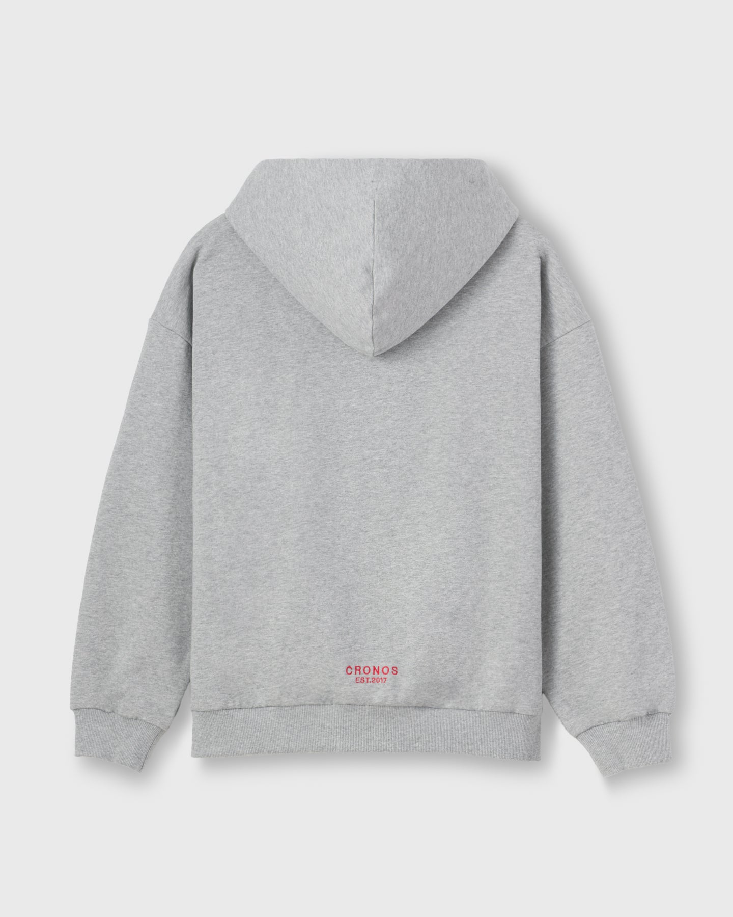CRONOS WOMEN Smooth Relax Zip Hoodie【GRAY】