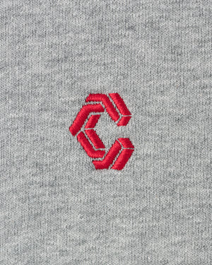 CRONOS WOMEN Smooth Relax Zip Hoodie [GRAY]