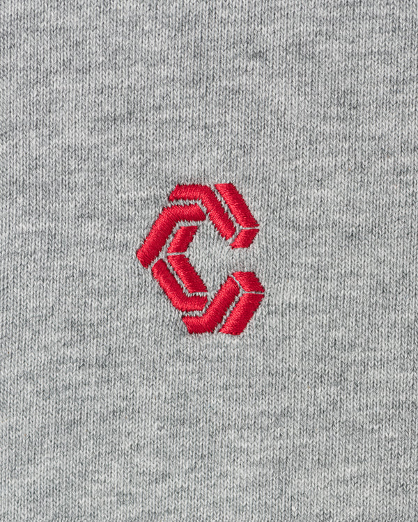 CRONOS WOMEN Smooth Relax Zip Hoodie [GRAY]