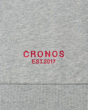 CRONOS WOMEN Smooth Relax Zip Hoodie [GRAY]