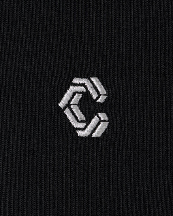 CRONOS WOMEN Smooth Relax Zip Hoodie【BLACK】