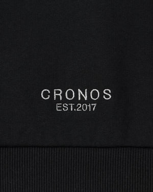 CRONOS WOMEN Smooth Relax Zip Hoodie【BLACK】