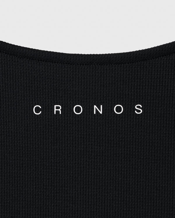 CRONOS WOMEN Airy Tie Active Long Sleeve [BLACK]