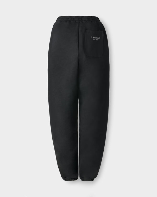 CRONOS WOMEN Smooth Relax Pants【BLACK】