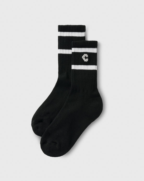 CRONOS WOMEN Smooth Style Socks【BLACK】