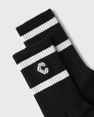 CRONOS WOMEN Smooth Style Socks【BLACK】