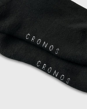 CRONOS WOMEN Smooth Style Socks【BLACK】
