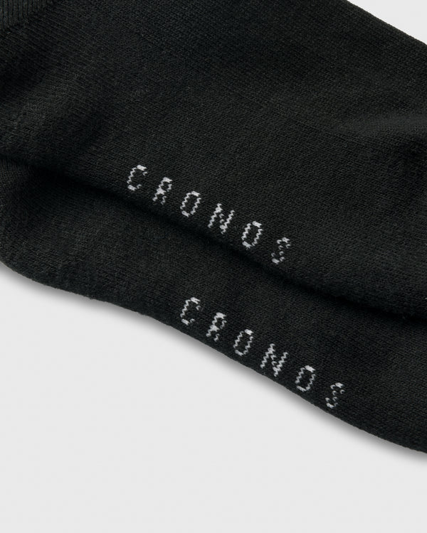 CRONOS WOMEN Smooth Style Socks【BLACK】