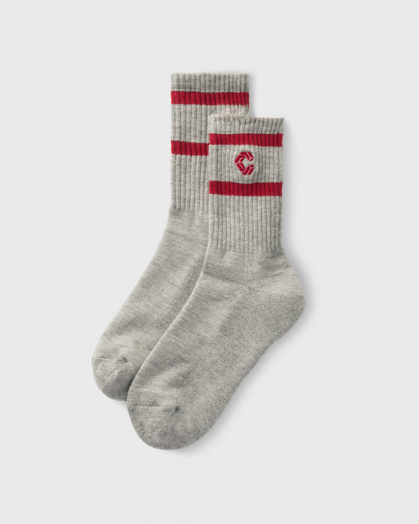 CRONOS WOMEN Smooth Style Socks【GRAY】