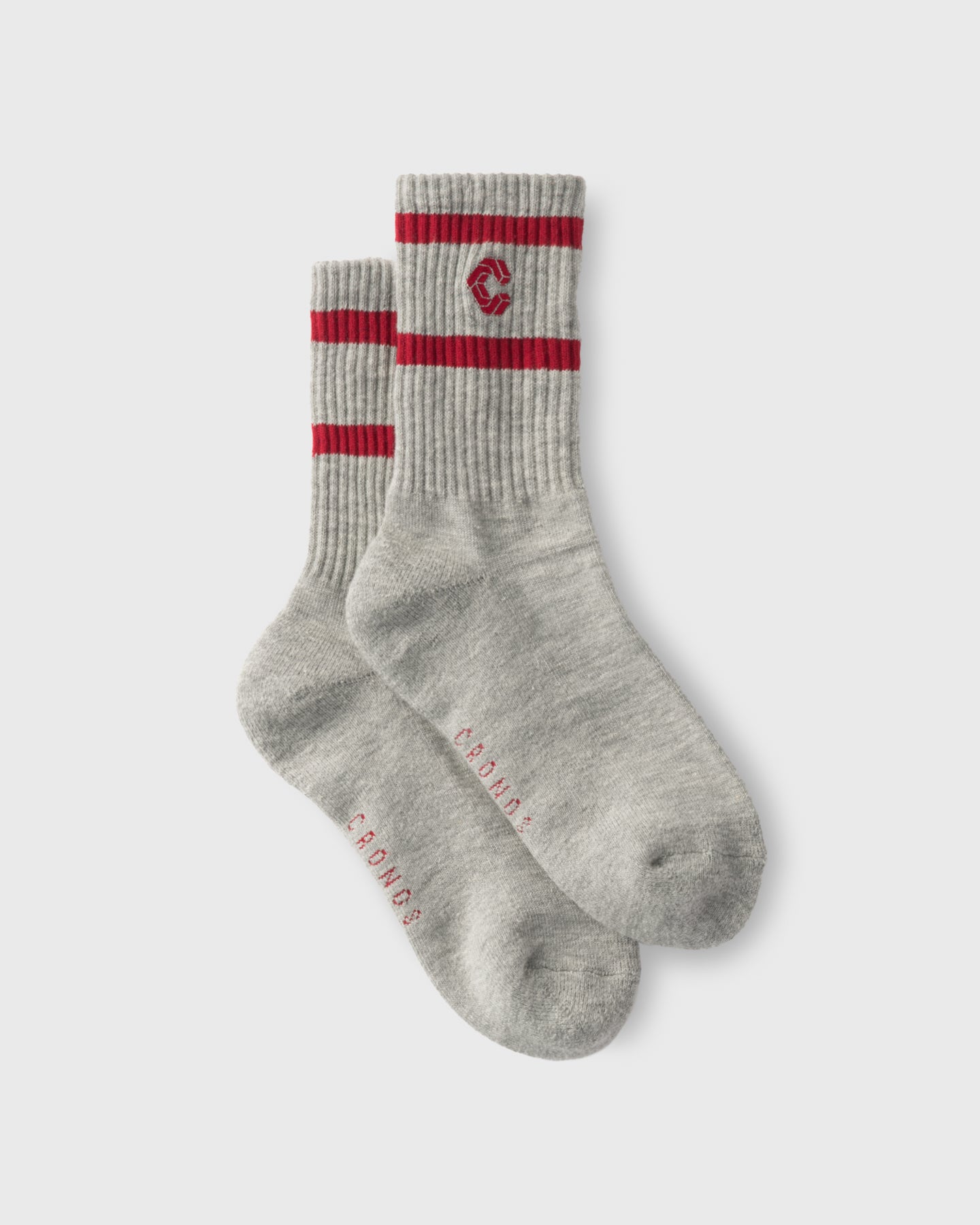 CRONOS WOMEN Smooth Style Socks【GRAY】