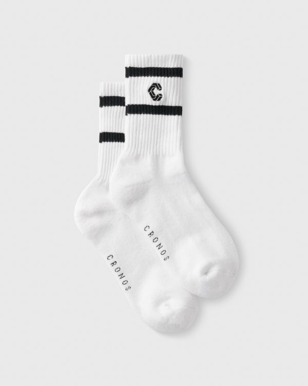 CRONOS WOMEN Smooth Style Socks [WHITE]