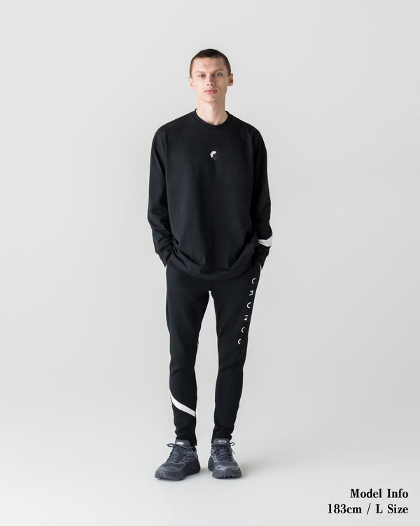 CRONOS LONG-LASTING FLEX L/L TEE【BLACK】