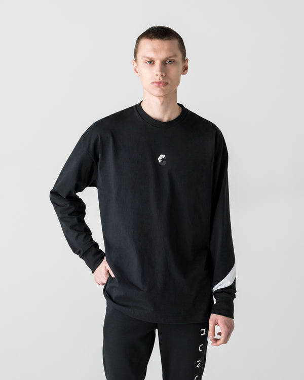 CRONOS LONG-LASTING FLEX L/L TEE【BLACK】