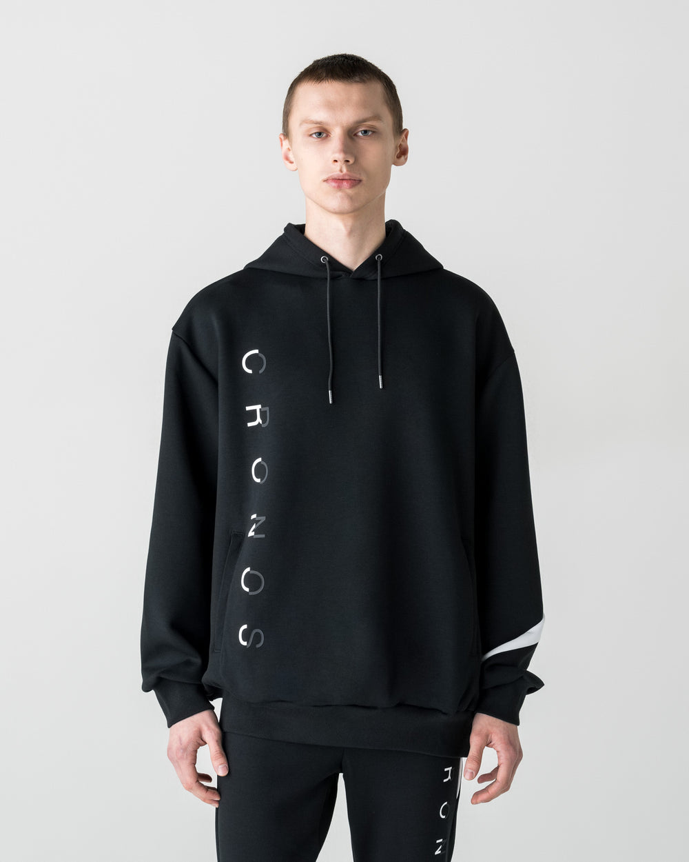 CRONOS LIGHTWEIGHT HYBRID HOODIE【BLACK】