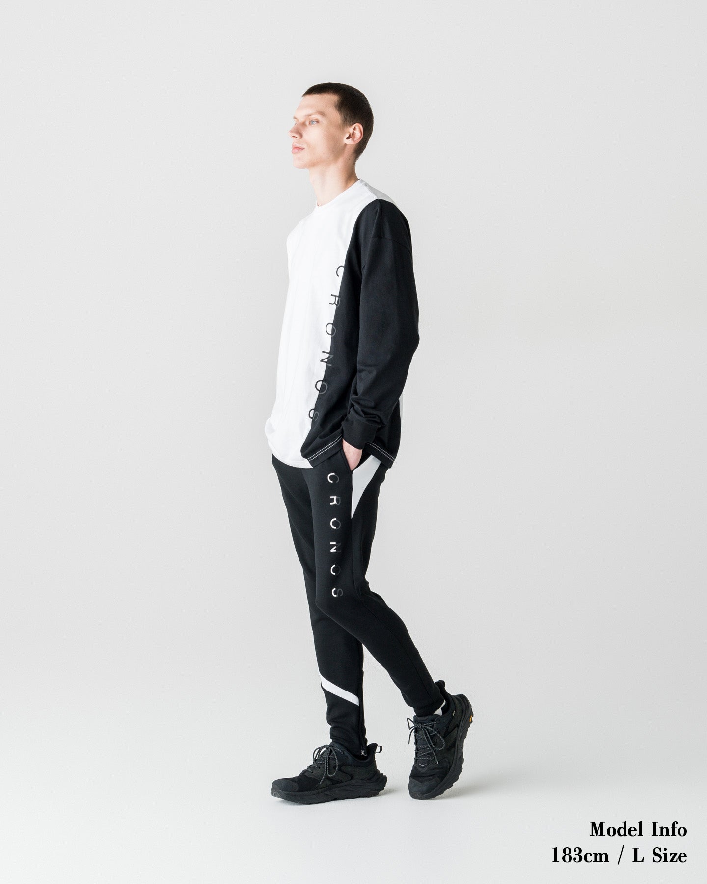 CRONOS TONE SWITCH L/L TEE【WHITE】
