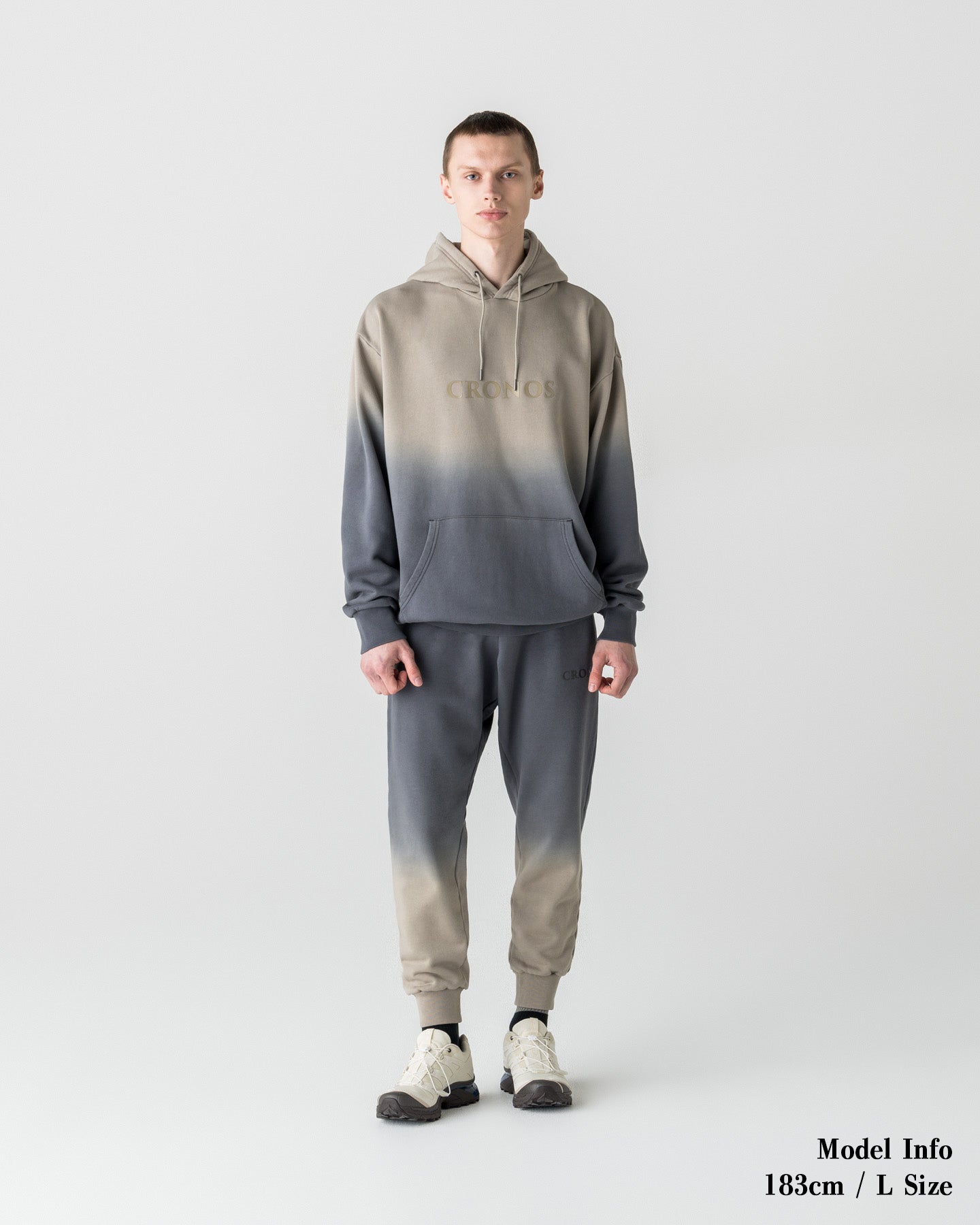 CRONOS GRADATION HOODIE【GREIGE】