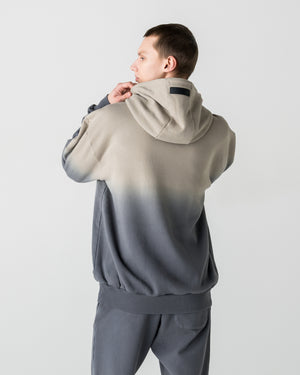 CRONOS  GRADATION HOODIE【GREIGE】