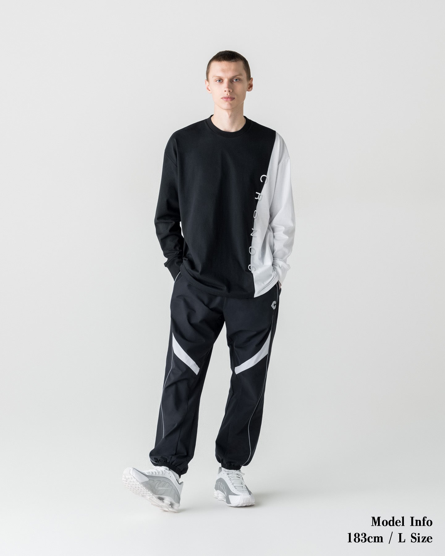 CRONOS TONE SWITCH L/L TEE【BLACK】