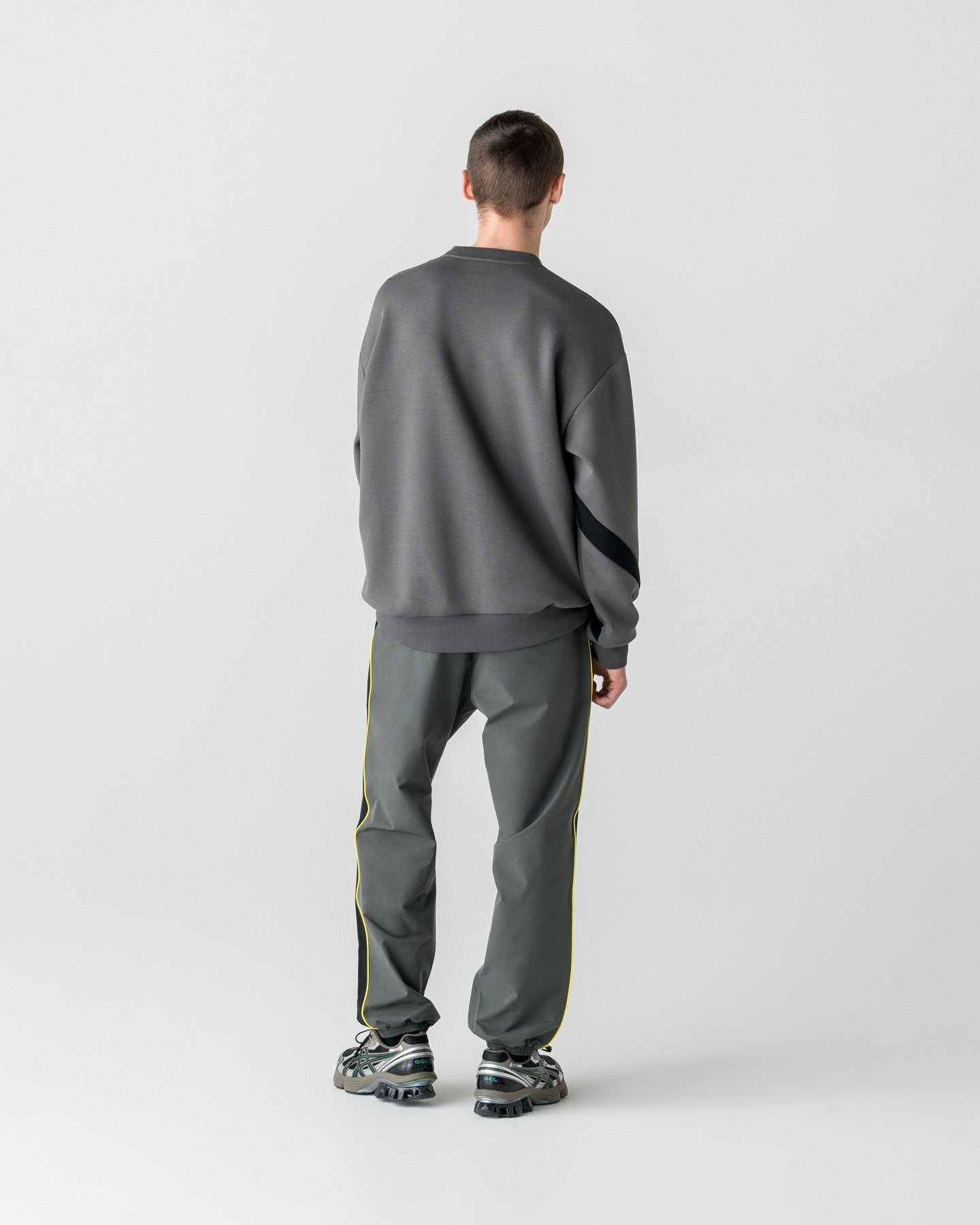 CRONOS LIGHTWEIGHT HYBRID L/S TEE【D.GRAY】