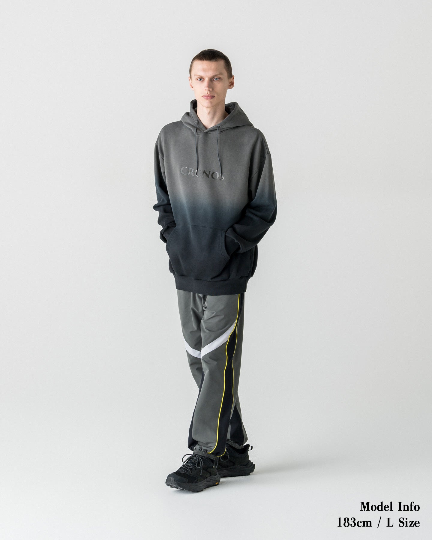 CRONOS GRADATION HOODIE【D.GRAY】