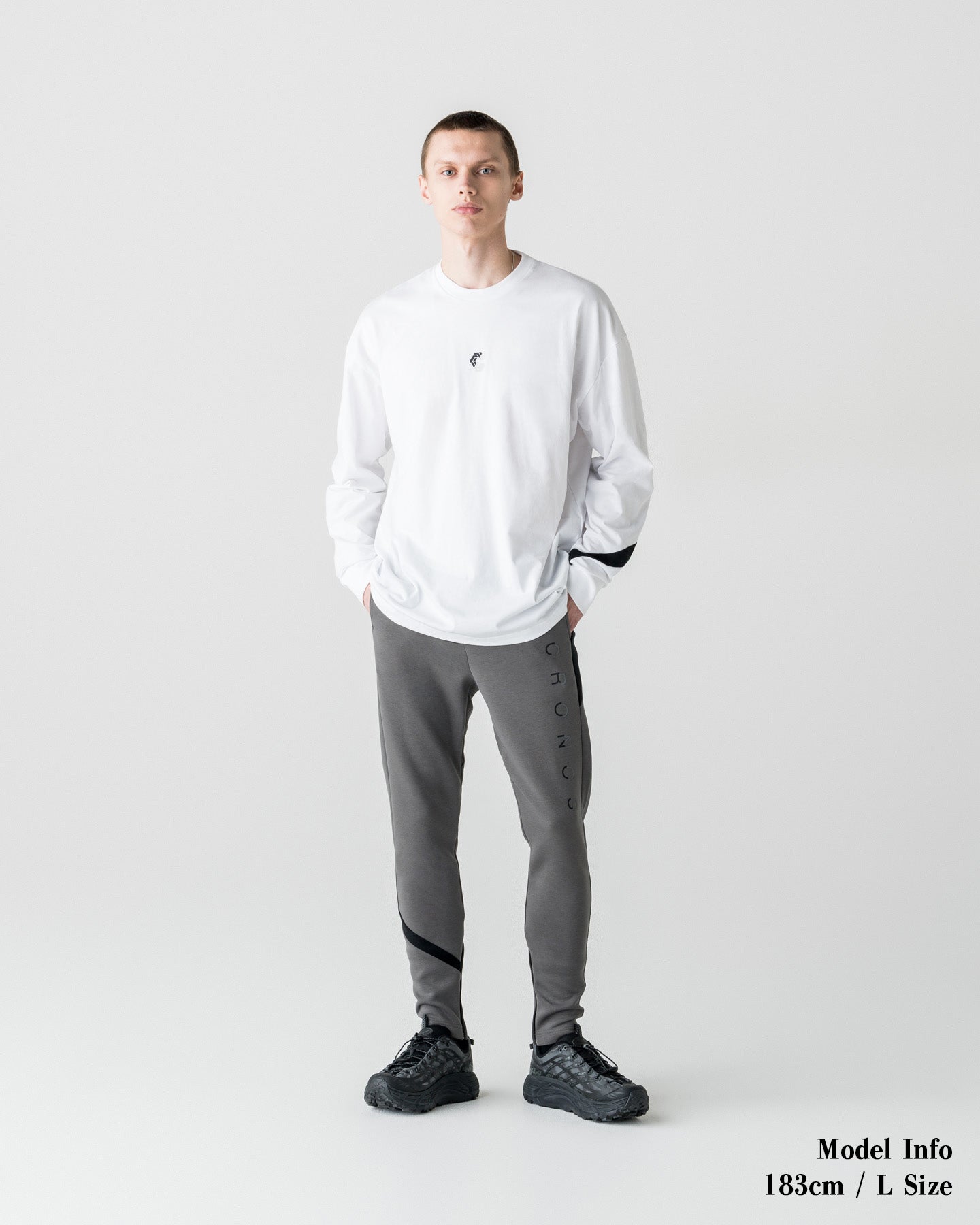 CRONOS LONG-LASTING FLEX L/L TEE【WHITE】