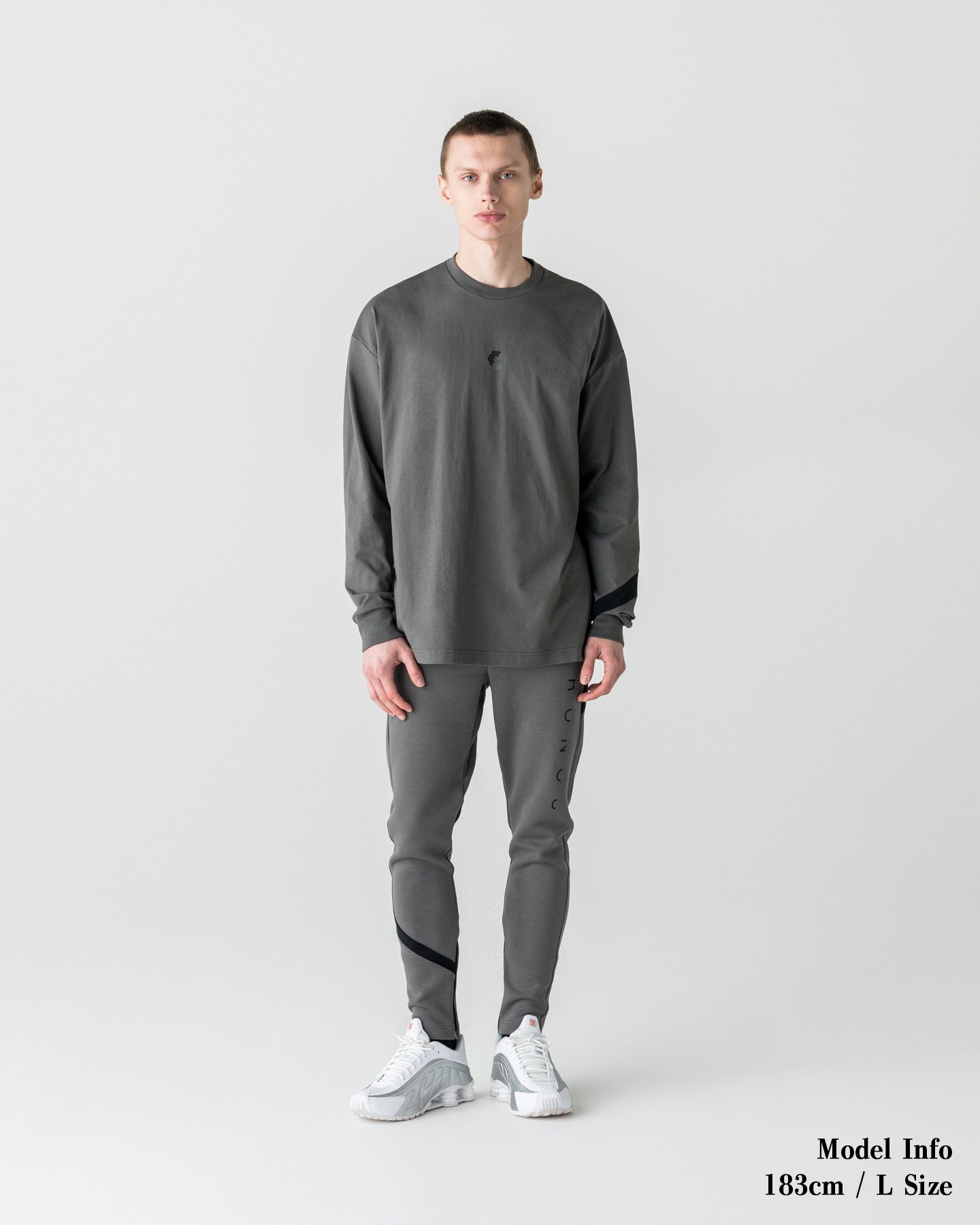 CRONOS LONG-LASTING FLEX L/L TEE【D.GRAY】