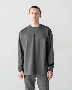 CRONOS LONG-LASTING FLEX L/S TEE【D.GRAY】