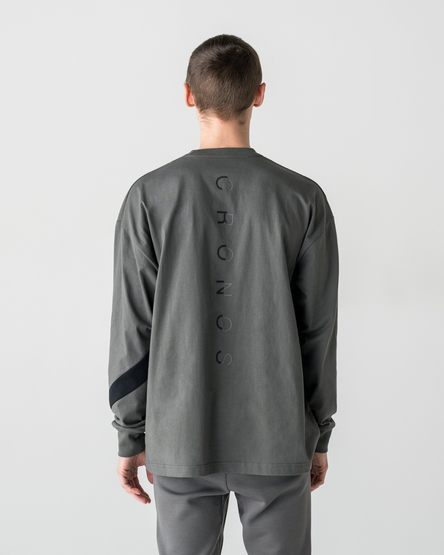 CRONOS LONG-LASTING FLEX L/L TEE【D.GRAY】