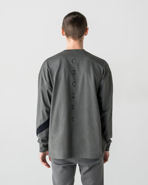 CRONOS LONG-LASTING FLEX L/L TEE【D.GRAY】