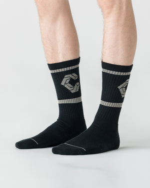 CRONOS Jacquard Comfort Socks【GREIGE】