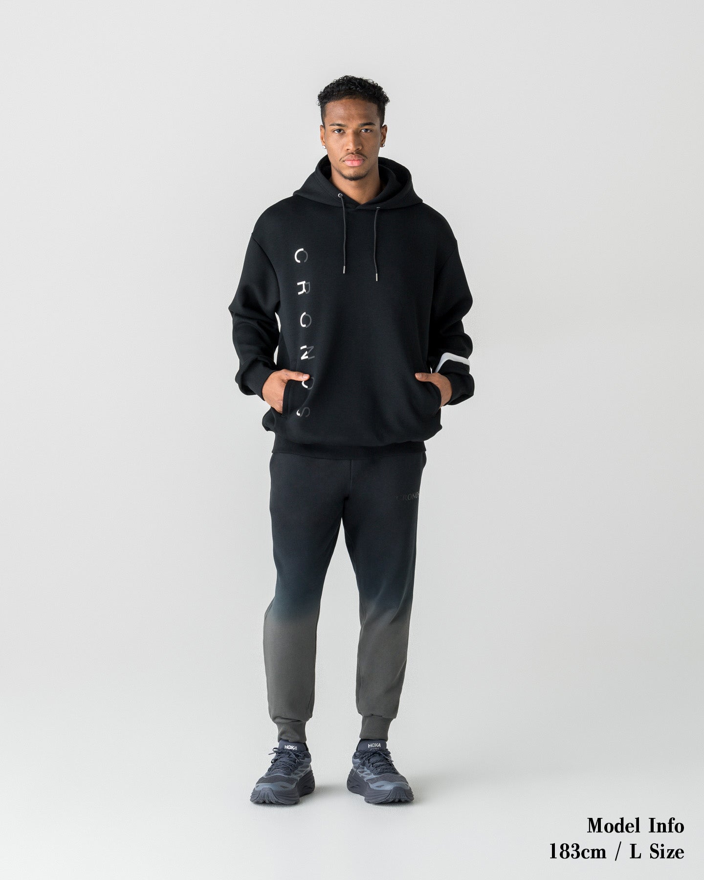 CRONOS LIGHTWEIGHT HYBRID HOODIE【BLACK】