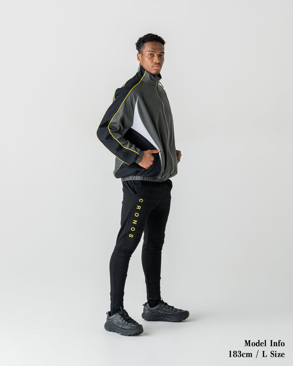CRONOS ACTIVE SLIM Long Pants【BLACK×YELLOW】