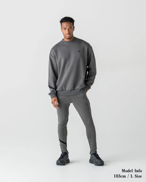 CRONOS LIGHTWEIGHT HYBRID L/S TEE【D.GRAY】