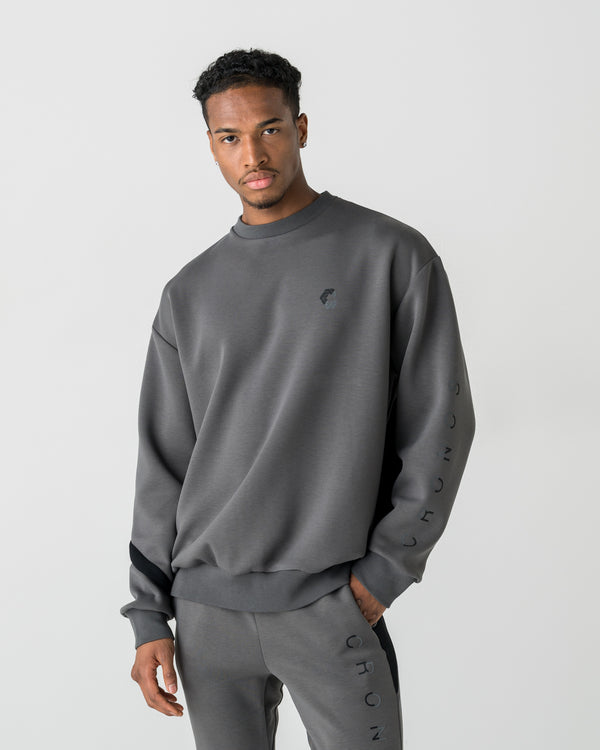 CRONOS LIGHTWEIGHT HYBRID L/S TEE【D.GRAY】