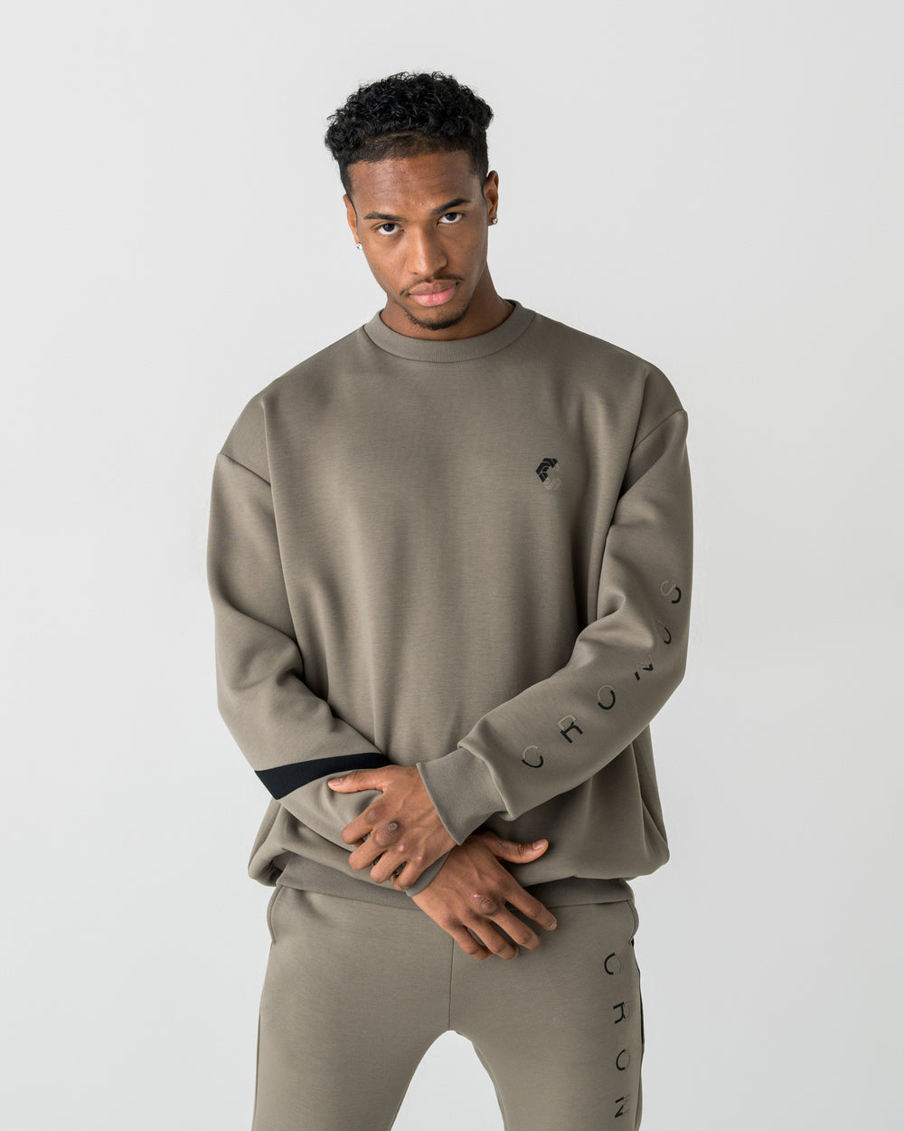 CRONOS LIGHTWEIGHT HYBRID L/S TEE【TAUPE】