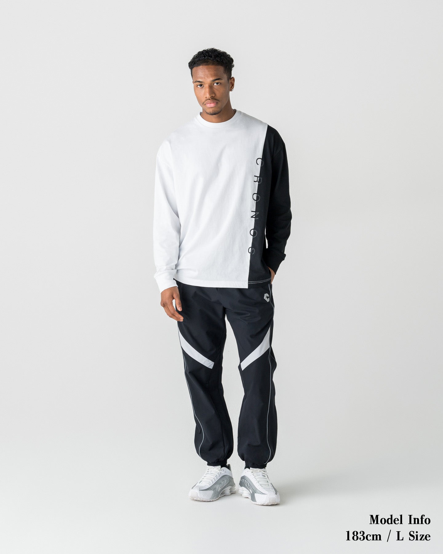 CRONOS TONE SWITCH L/L TEE【WHITE】