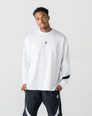 CRONOS LONG-LASTING FLEX L/S TEE【WHITE】