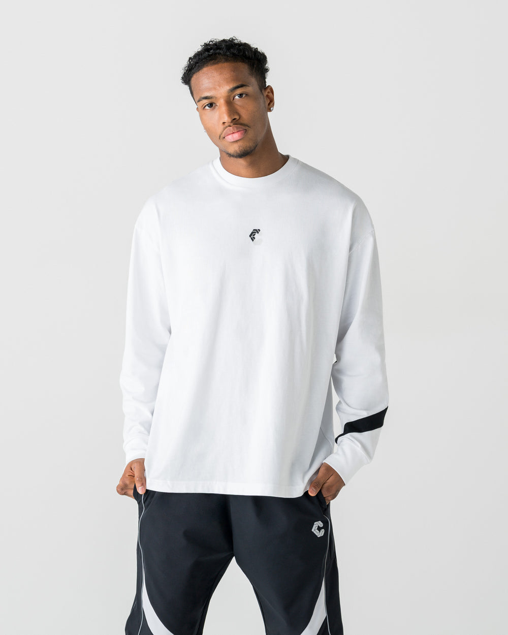 CRONOS LONG-LASTING FLEX L/L TEE【WHITE】