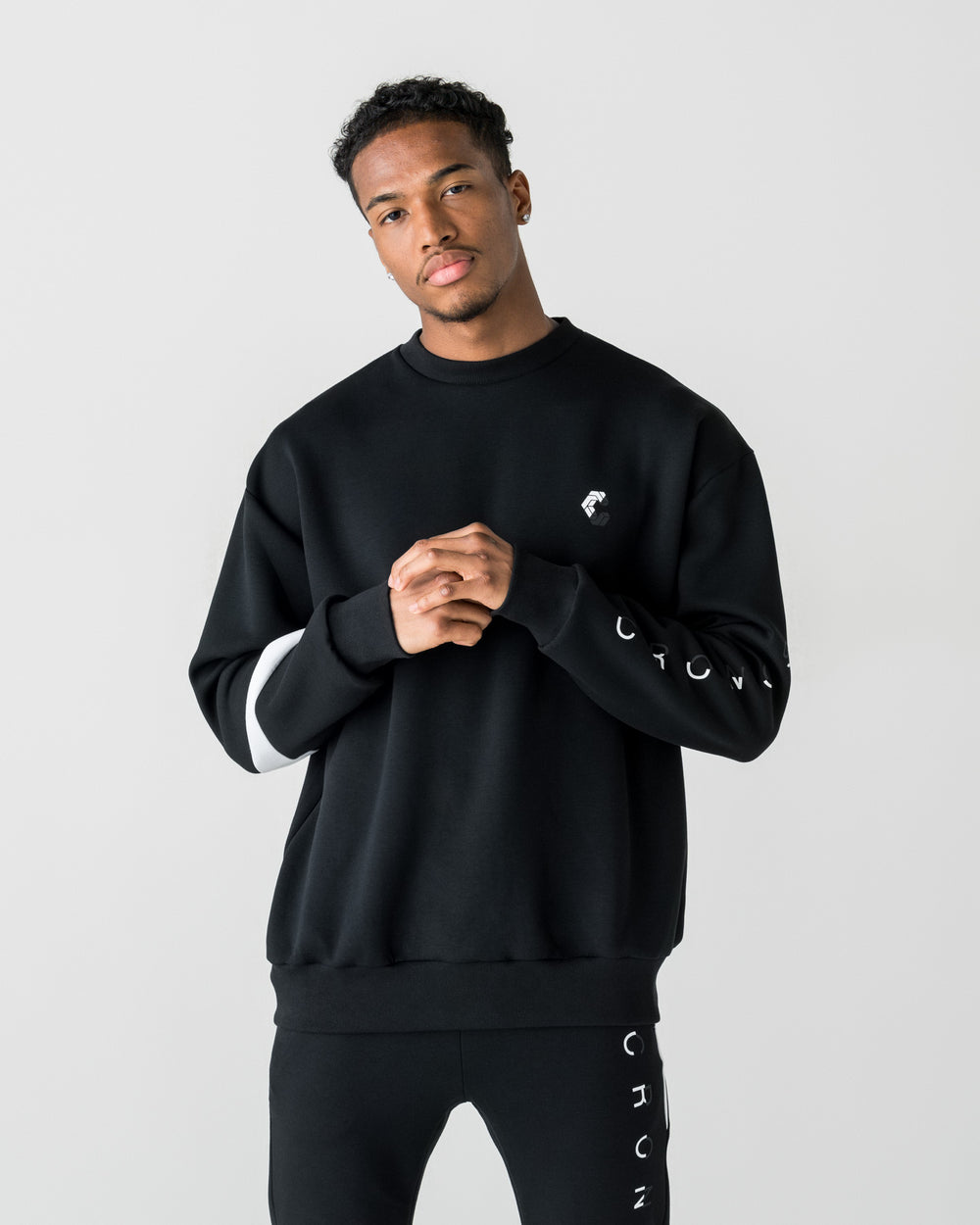 CRONOS LIGHTWEIGHT HYBRID L/S TEE【BLACK】