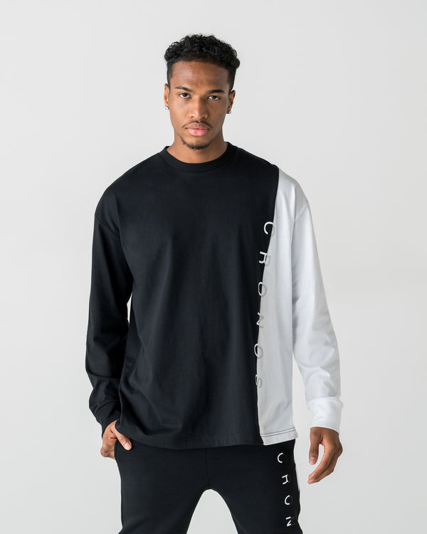 CRONOS TONE SWITCH L/L TEE【BLACK】