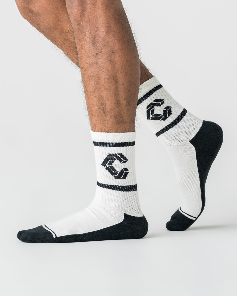 CRONOS Jacquard Comfort Socks【WHITE】