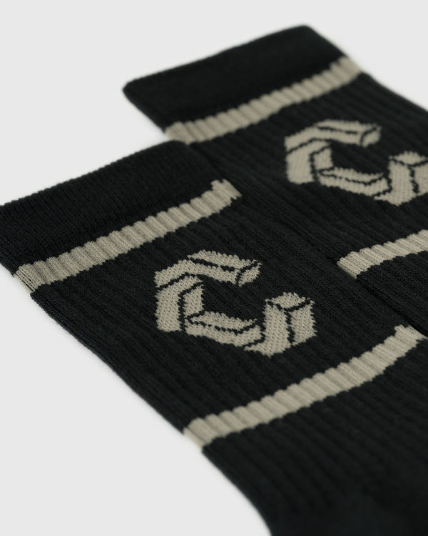 CRONOS Jacquard Comfort Socks【GREIGE】