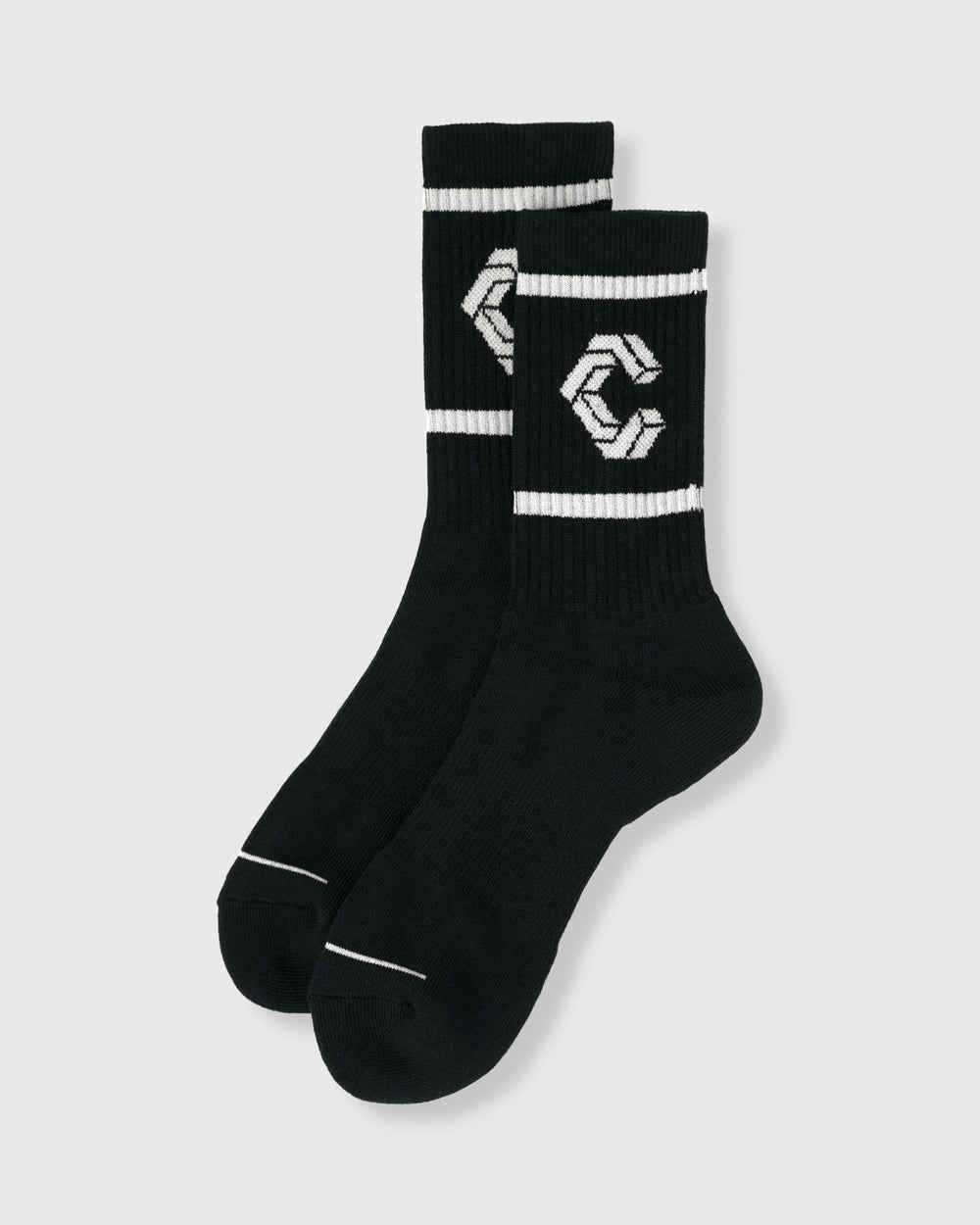 CRONOS Jacquard Comfort Socks【BLACK】