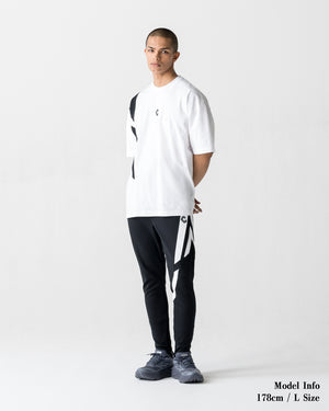 CRONOS ACTIVE FLOW OVERSIZE S/S TEE【WHITE】