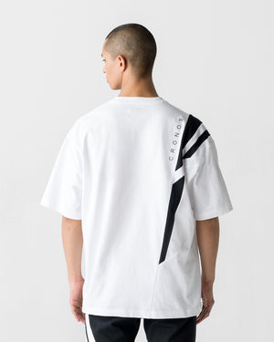 CRONOS ACTIVE FLOW OVERSIZE S/S TEE【WHITE】