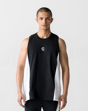 CRONOS SPLIT  LOGO SLEEVELESS【BLACK】