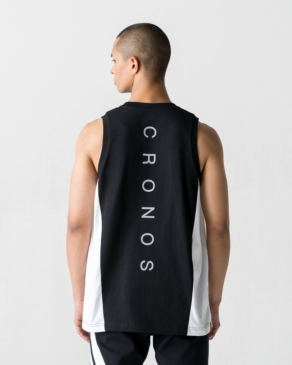 CRONOS SPLIT  LOGO SLEEVELESS【BLACK】