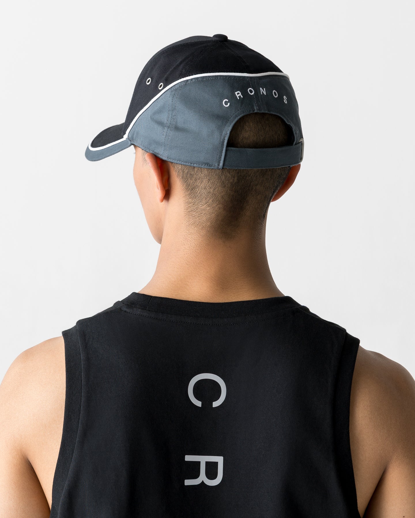 CRONOS BICOLOR PANEL BRIM CAP【BLACK】