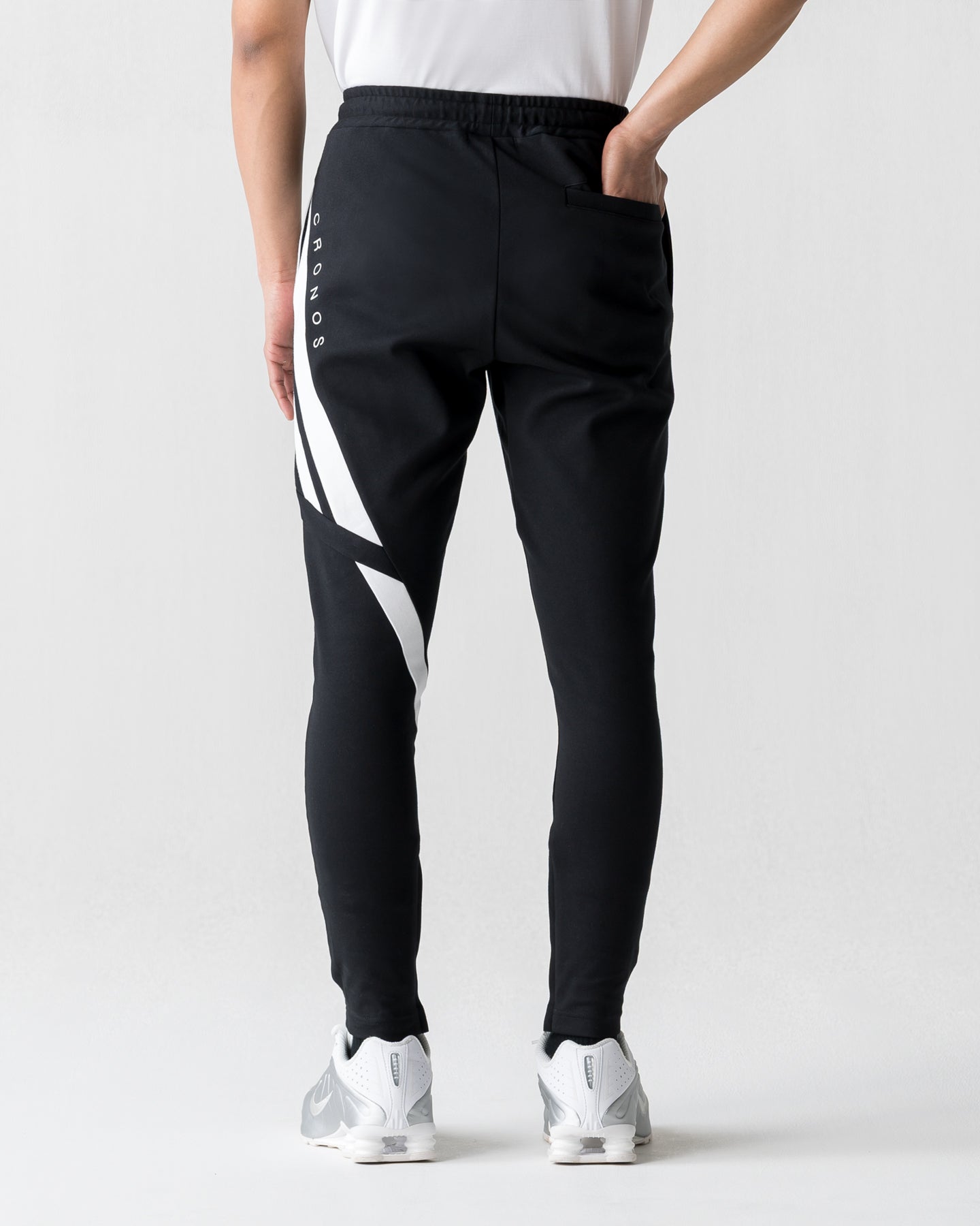 CRONOS MOVE FIT SKINNY Pants- BLACK / L CRONOS MOVE MEN – GO
